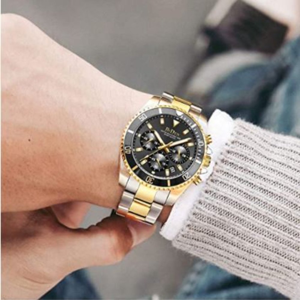 Stainless Steel Chronograph Casual Wrist Watch - Picture 2 of 6